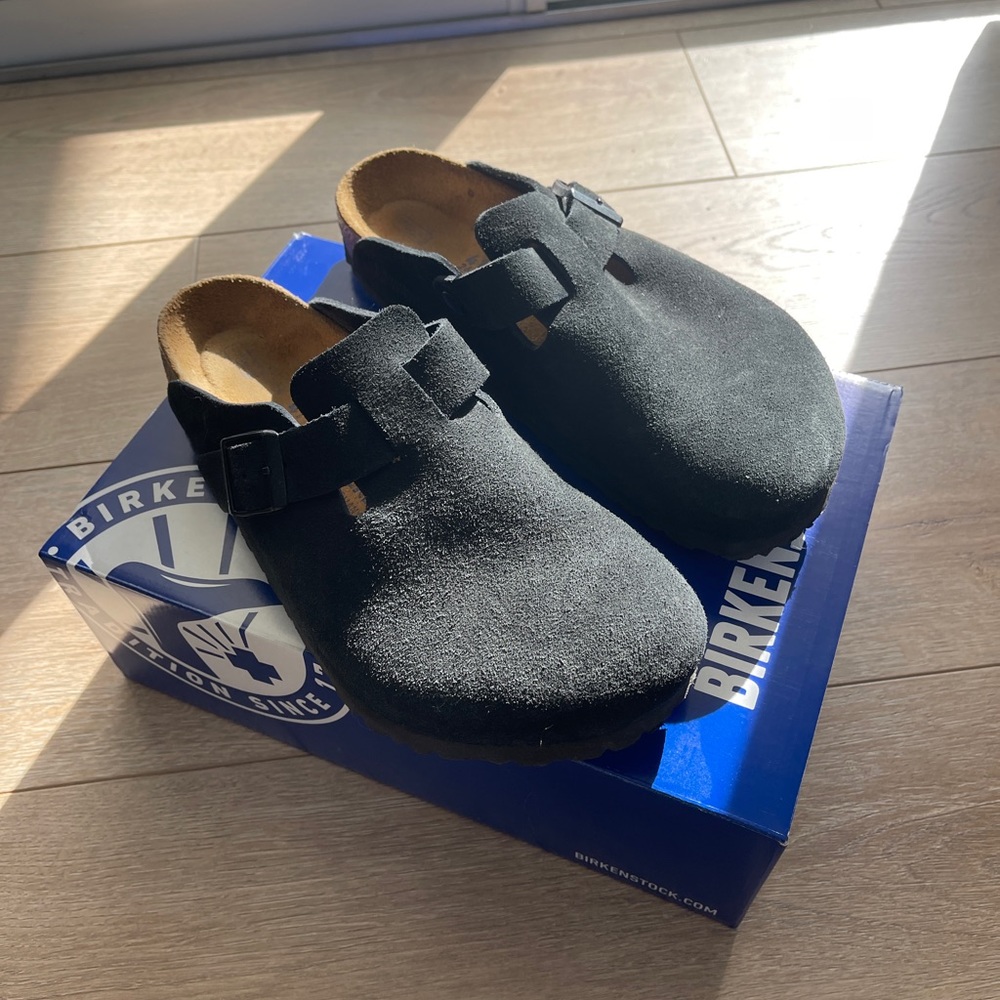 Birkenstock Boston Soft Footbed - Black